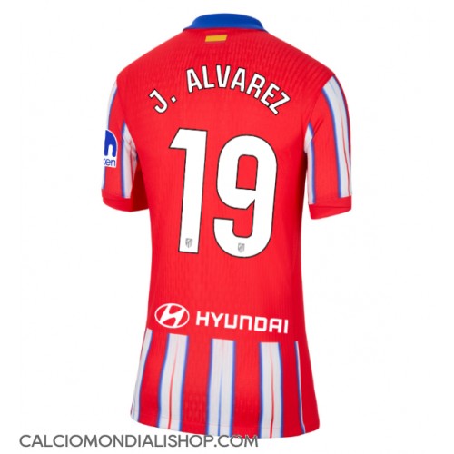 Maglie da calcio Atletico Madrid Julian Alvarez #19 Prima Maglia Femminile 2024-25 Manica Corta